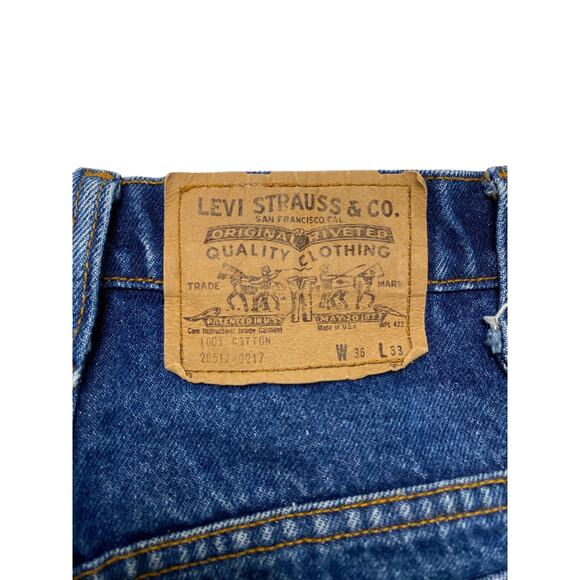 LEVIS Vintage Orange Tab Denim Blue Jeans 517 36 x 33 Mens #20517 0217 - Picture 4 of 11